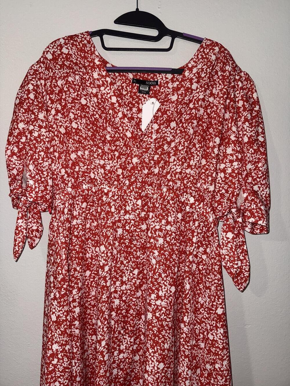Red Zippi Maternity Dress | soon maternity | XL - Picture 5 of 7